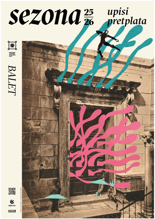 Plakat Upis u sezonu 25/26 - balet