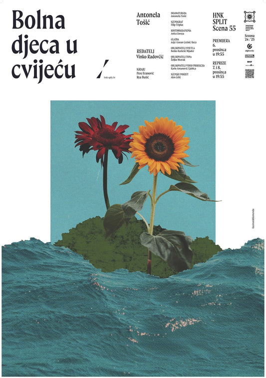 Plakat Bolna djeca u cvijeću