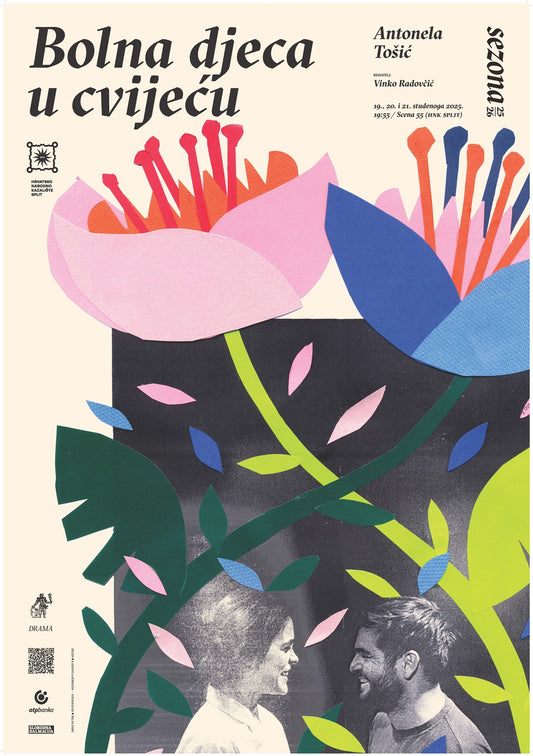 Plakat Bolna djeca u cvijeću